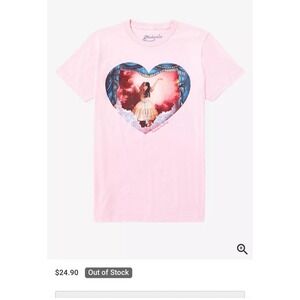 Melanie Martinez "Puppet Strings" Pink Hot Topic Heart T-shirt K-12 Album Size S
